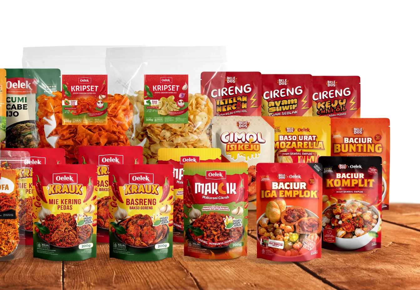 Range of packaged food produced by Comfort Prime Foods — sambal, ready-to-eat lauk, savoury snacks and frozen items
